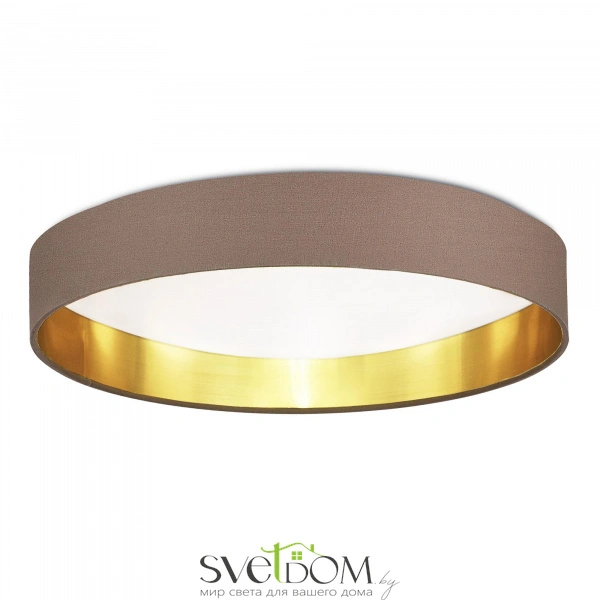 SLE300572-01 Светильник потолочный Никель/Темно-бежевый, Золотистый LED 1*50W 3000K/4000K/5000K BRESCIA