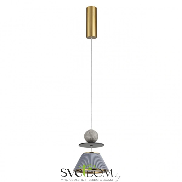 5475/10LG L-VISION ODL_EX27 сатинированн.латунь/синий/металл/стекло/мрамор/керамика Люстра LED*10W 3000K 664lm JAZZ