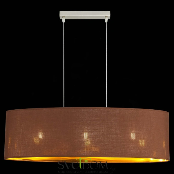 SLE300583-03 Светильник подвесной Никель/Золотистый, Коричневый E27 3*40W BRESCIA