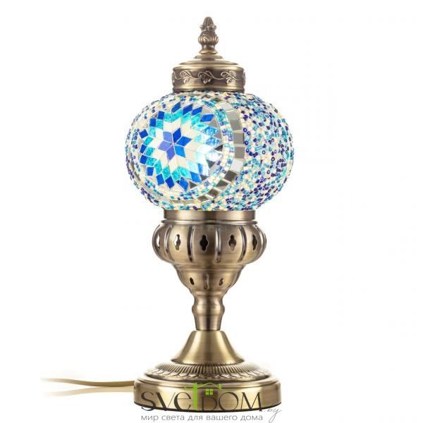 CITILUX CL419816 Каир Мозаика Синяя Св-к Настольный