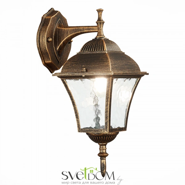 SL082.211.01 Светильник уличный настенный ST-Luce Бронза/Бронза, Прозрачный E27 1*60W DOMENICO