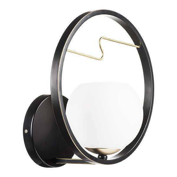 Lightstar 762617 Бра ENNA 1х40W E14 ЧЕРНЫЙ/ЗОЛОТО