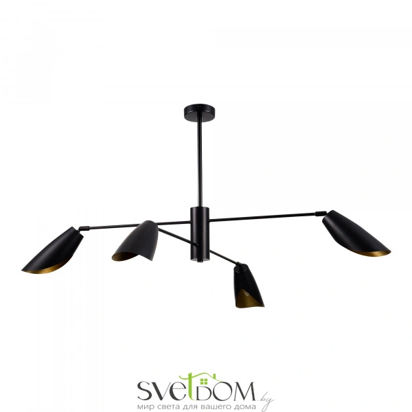 SLE1254-403-04 Светильник подвесной Черный/Черный E14 4*60W ALTON