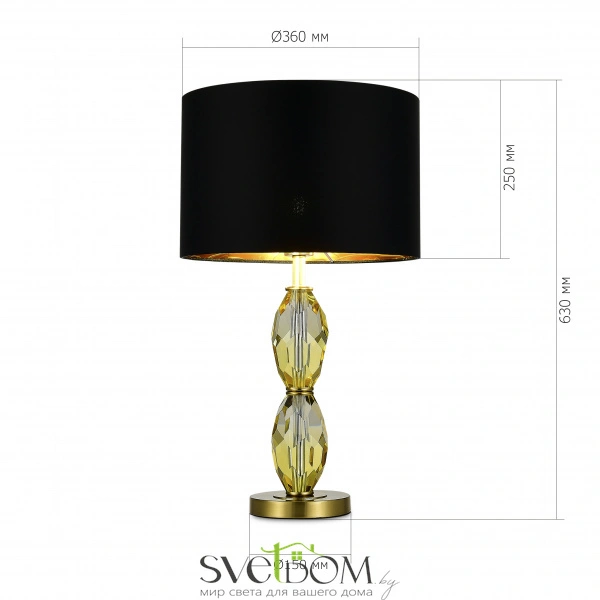 SL1759.304.01 Прикроватная лампа ST-Luce Латунь/Черный E27 1*40W LINGOTTI