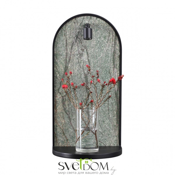 7176/3WL HIGHTECH ODL26 055 светильник темно-зеленый/черный/мрамор/металл IP20 LED 3W 250Лм 3000K 220-240V GIARDINO