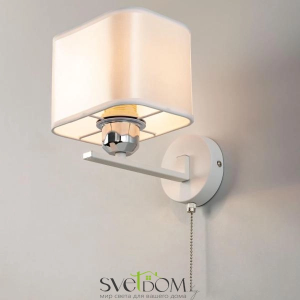 Citilux Тильда CL469415 Бра с абажуром и выключателем Белое