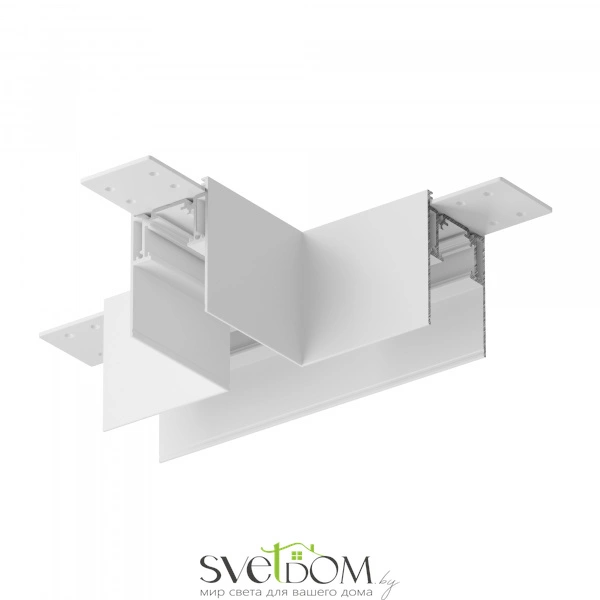 Коннектор Т-образный Gravity накладной белый TRA010CT-41W