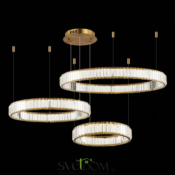 SL1622.313.03 Люстра подвесная ST-Luce Латунь/Прозрачный LED 1*122W 4000K TIVOLI