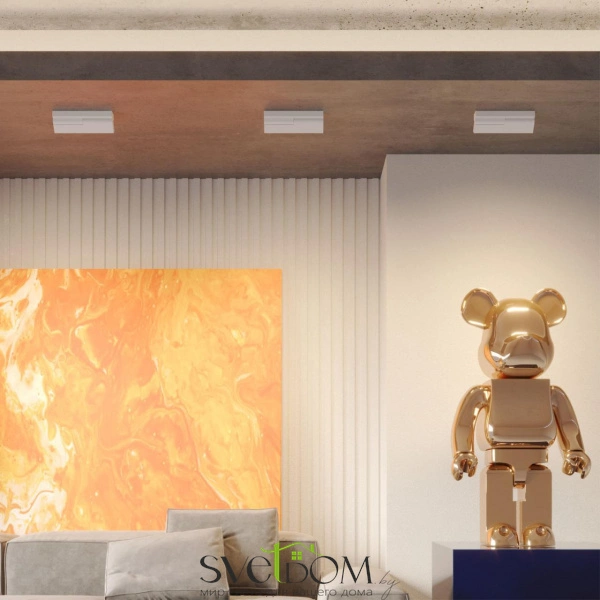 359769 OVER NT25 398 белый Светильник накладной с перекл. цв. температуры IP20 LED 12W 180-265V 2700К/3200К/4000К EOS