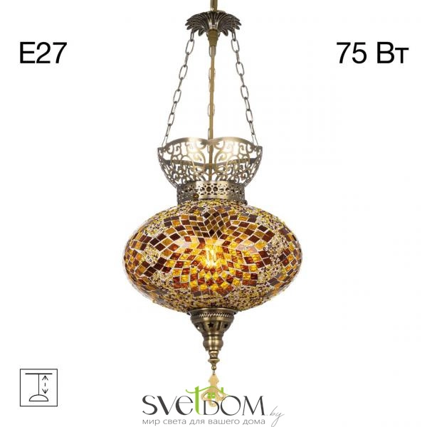 CITILUX CL419125 Каир Мозаика Янтарь Подвес