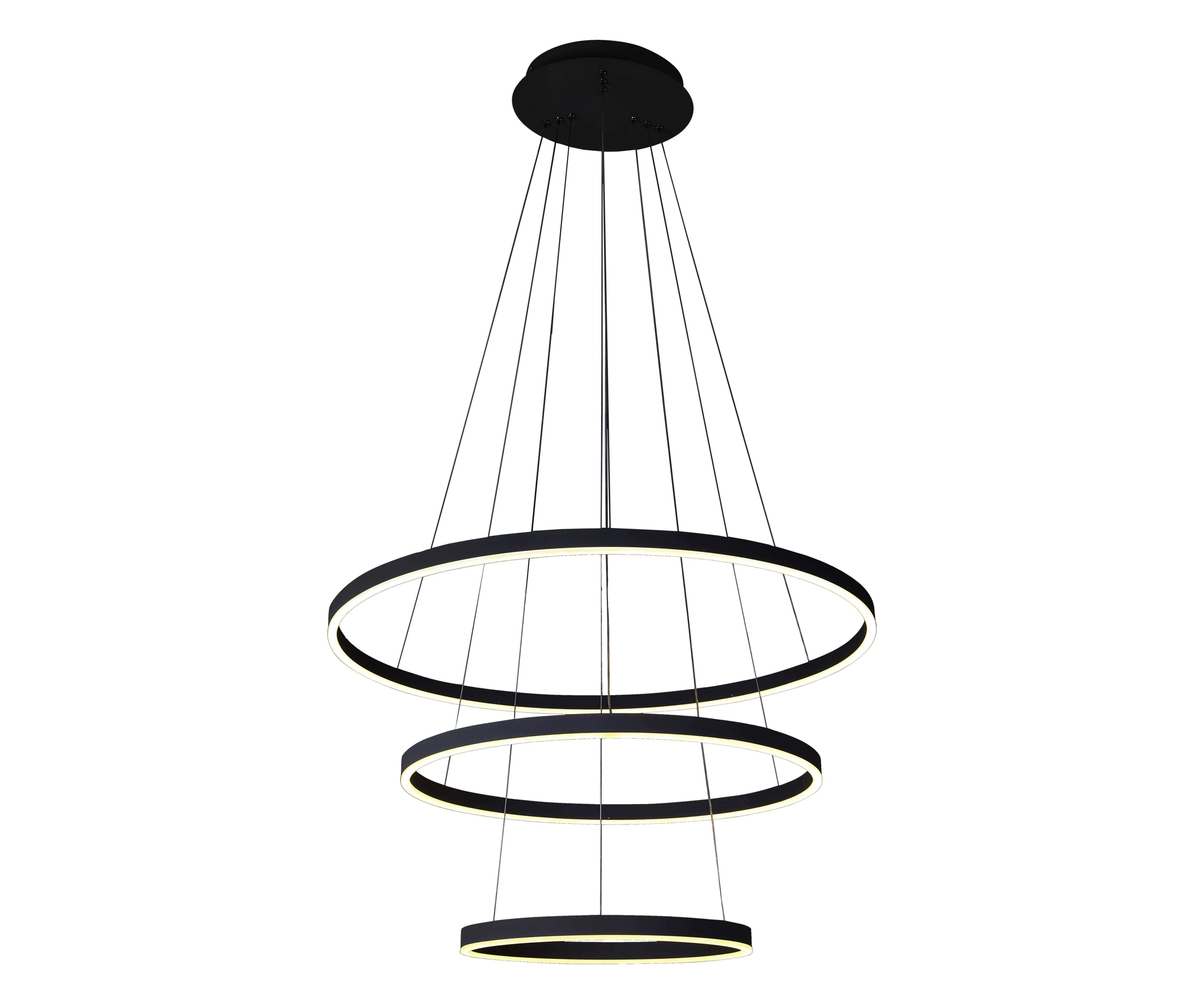 Kink Light 08223,19A(4000K) Подвес димм. Тор черный d80+60+40