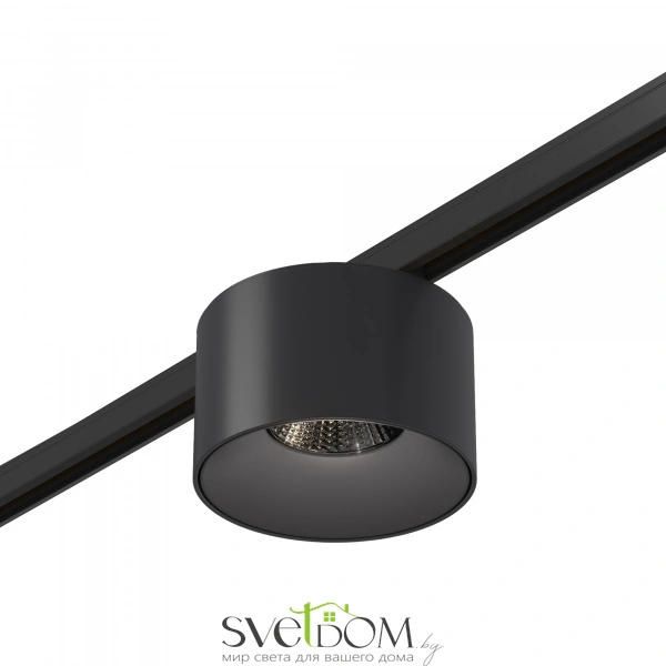 ST669.446.05 Магнитный трековый светильник Черный LED 1*5W 4000K 350Lm Ra>90 36° IP20 D60xH37 24V SUPER5