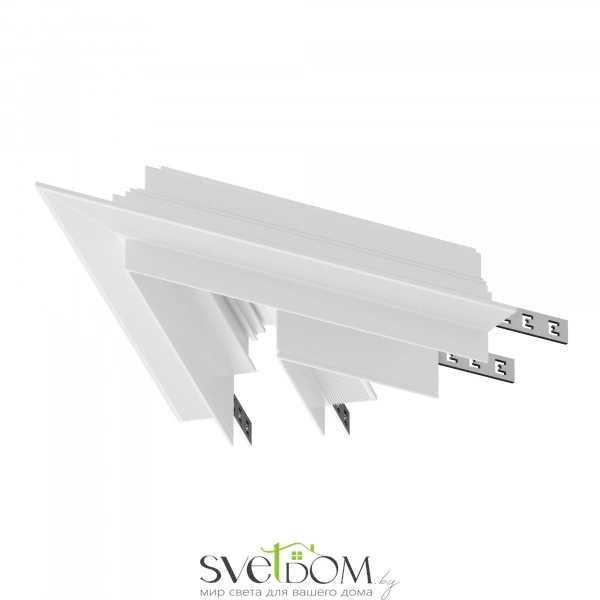 Угол-соединитель 45° Gravity встраиваемый белый TRA010CLS-42W