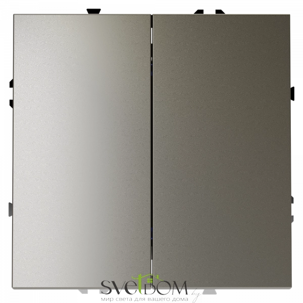 Выключатель двухклавишный Voltum S70 VLS020104  VLS020104 Voltum