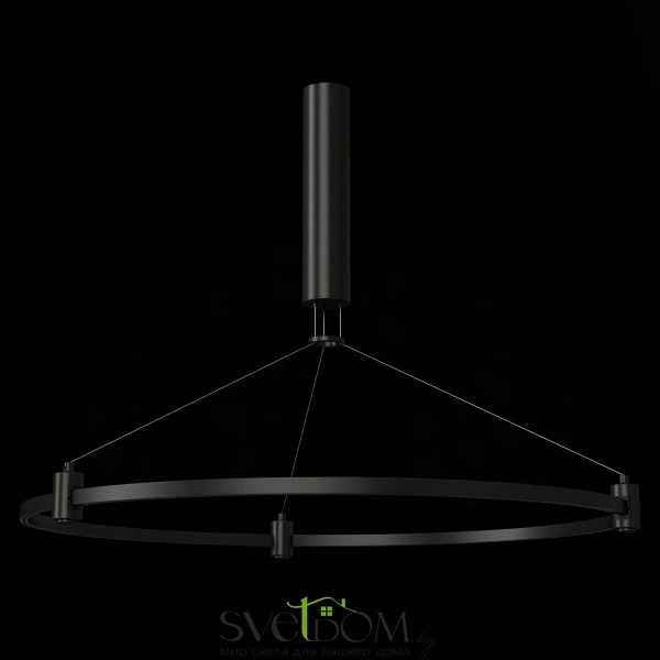 ST025.413.00 Шинопровод-кольцо FARM с подвесами и основанием под блок питания ST-Luce Черный FARM