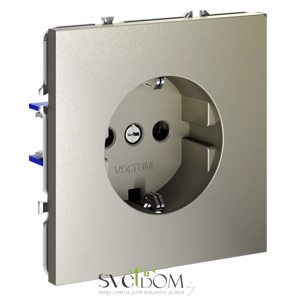 Розетки электрические с заземлением Voltum S70 VLS040104  Voltum VLS040104