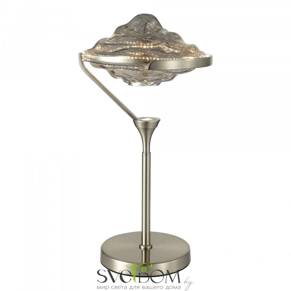 SL6115.104.01 Прикроватная лампа ST-Luce Никель/Дымчато-Серый LED 1*19W 3000K AMARA