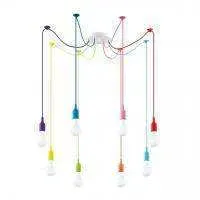 3719/8 SUSPENTIONI LN19 214 разноцветный Светильник подвесной "паук" E27 8*60W 220V LOTTE