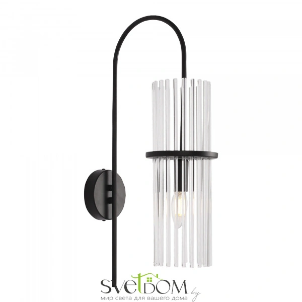 SL6145.401.01 Светильник настенный ST-Luce черный/прозрачный E14 1*40W TASSE