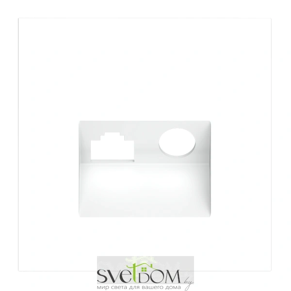 Накладка для розетки TV+RJ45 Voltum S70 Белый VLS002702 Voltum VLS002702