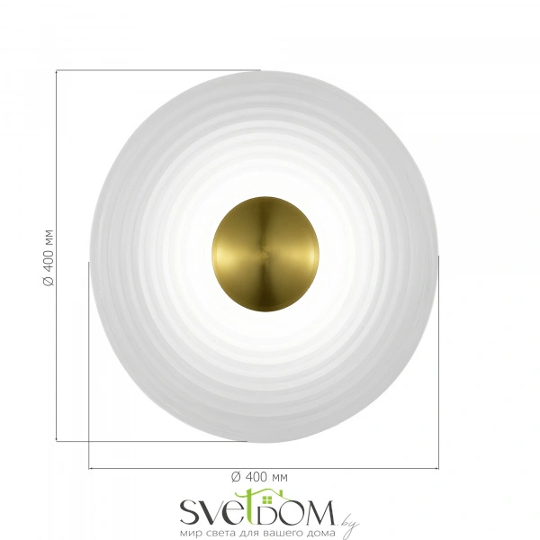 SL6125.311.01 Светильник настенный ST-Luce Латунь/Прозрачный LED 1*6W 3000K MOON