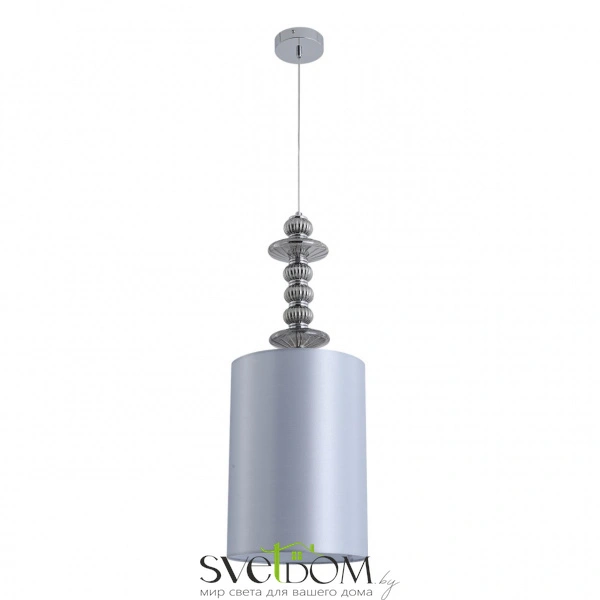 8338/1A MODERNI LN26 143 хром/серый, металл/стекло/текстиль Подвес E27 60W 220V ILMIRA