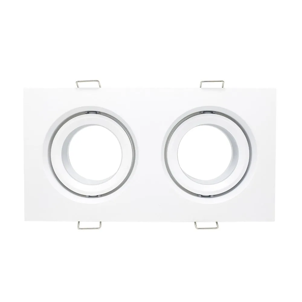 ST255.528.02 Св-к встр. Белый GU10 2*50W  IP65 L180xW90xH40 220V Без ламп Встраиваемые светильники