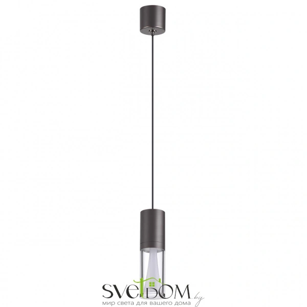 7143/4L HIGHTECH ODL26 513 светильник черный gun powder/акрилл/металл IP20 LED 4W 280Лм 3000K 180° 220V DEFANCE