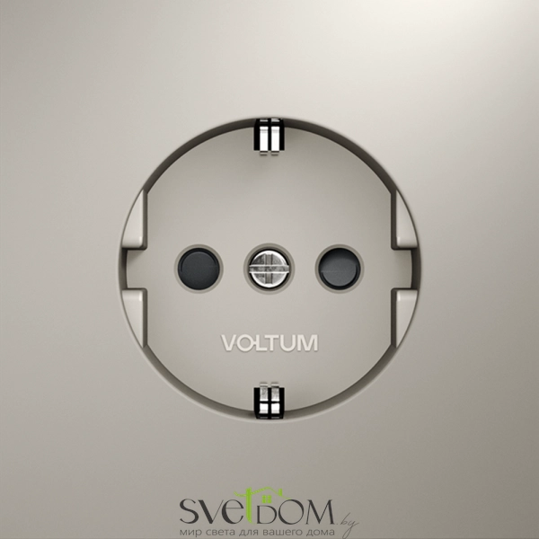 Розетки электрические с заземлением и шторками  Voltum S70 VLS040203  Voltum VLS040203