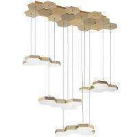 Lightstar 750263 Люстра подвесная FAVO LED-80W 3840LM Satin Gold 4000K