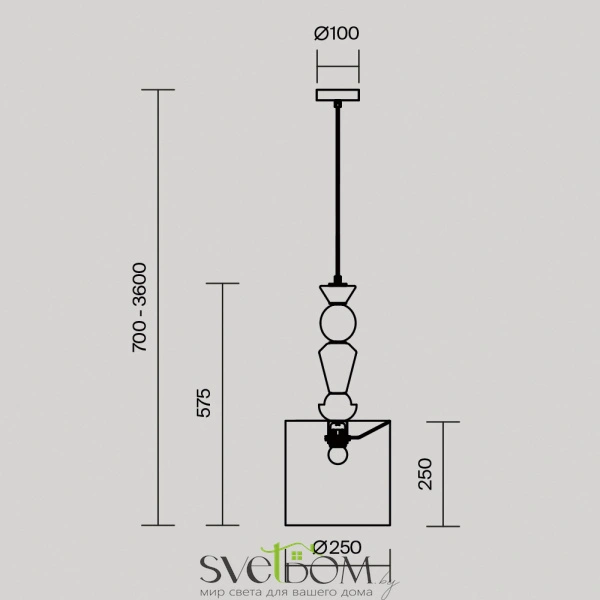 Подвесной светильник Maytoni MOD298PL-01W2