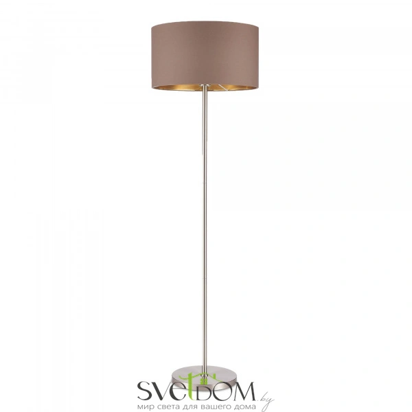 SLE300575-01 Светильник напольный Никель/Темно-бежевый, Золотистый E27 1*40W BRESCIA