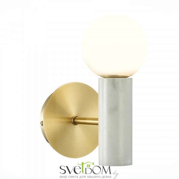 SL1210.501.01 Светильник настенный ST-Luce Золотистый, Белый/Белый G9 1*5W PIETRA