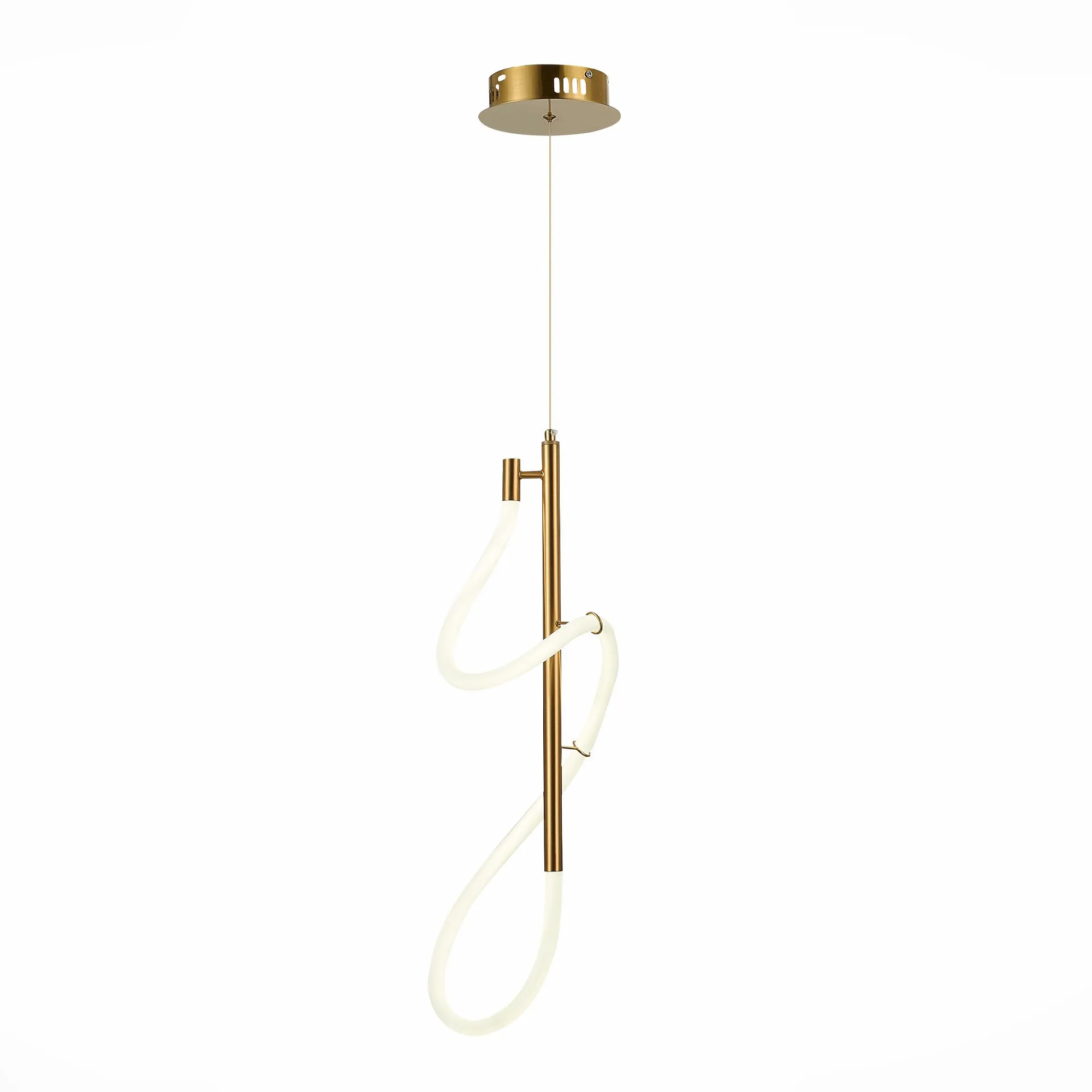 SL6102.303.16 Светильник подвесной ST-Luce Латунь/Белый LED 1*16W 4000K SAGRATO