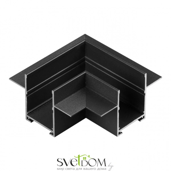 135310 PORT NT25 203 черный Соединитель угловой "L" для шинопровода в ГКЛ (арт.135302-135303) IP20 VECTOR