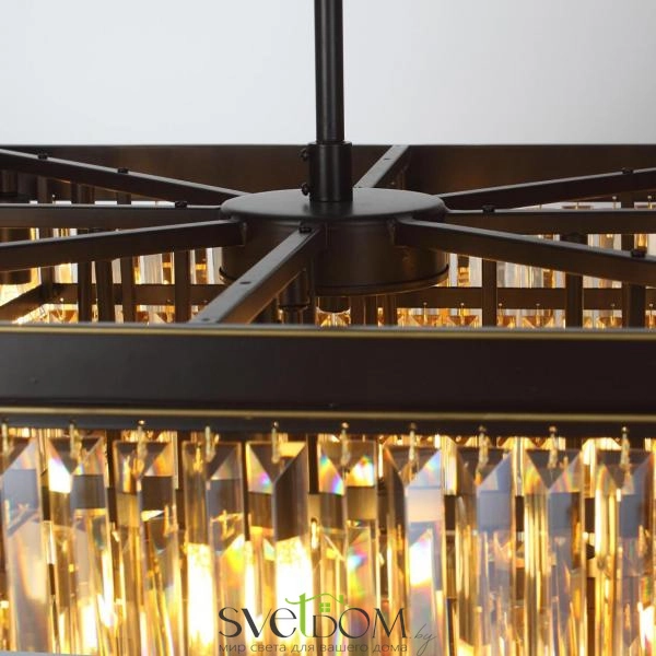 Citilux Мартин CL332242 Люстра хрустальная подвесная Шампань