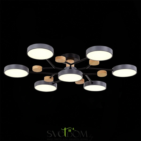 SLE6006-702-07 Светильник потолочный Серый/Серый LED 7*12W 3000K/4500K/6000K FAEMA