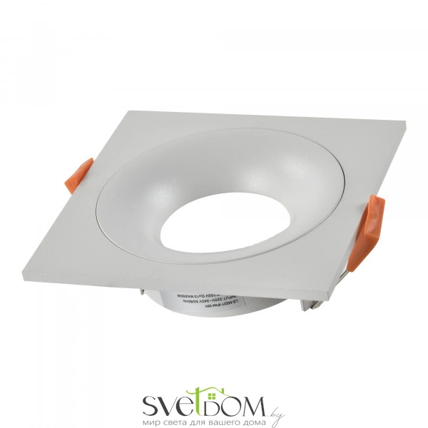 ST259.508.01 Св-к встр. Белый GU10 1*50W IP44 L100xW100xH40 -V Без ламп Встраиваемые светильники