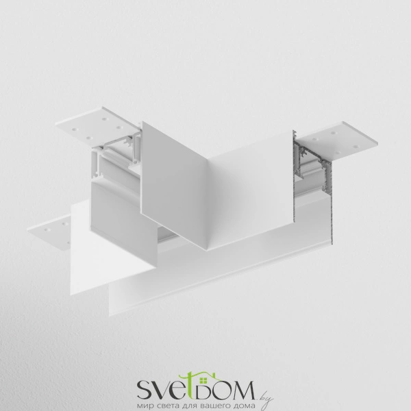 Коннектор Т-образный Gravity накладной белый TRA010CT-41W