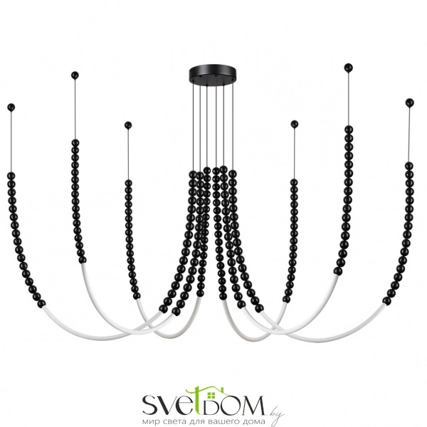 7149/70L HIGHTECH ODL26 221 светильник черный/акрилл/металл IP20 LED 70W 4300Лм 3500K 300° 220V MONELLA