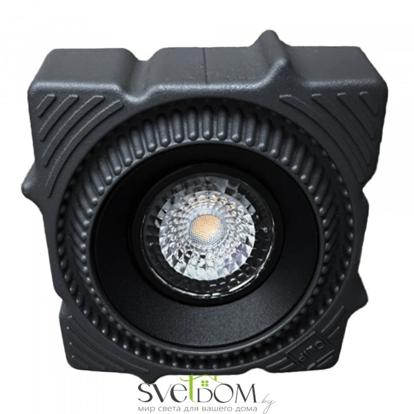 ST753.438.07 Св-к встр. светодиодный в натяжной ПВХ потолок Черный LED 1*7W 3000K 560Lm Ra80 60° IP2 Встраиваемые светильники