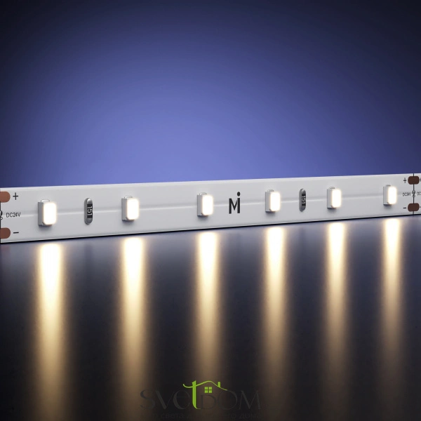 Светодиодная лента Ultra 24В 2835 7,2Вт/м 3000К 5м IP 20 201024