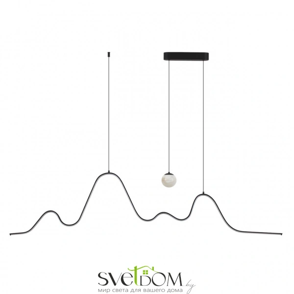 7181/37L HIGHTECH ODL26 283 светильник черный/алебастр/металл IP20 LED 37W 2600Лм 3000K 120° 220-240V MOONLIGHT