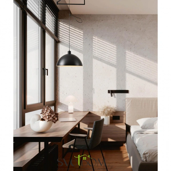 8321/1C MODERNI LN26 301 черный, металл Люстра подвесная E27 1*60W 220V ARMINA