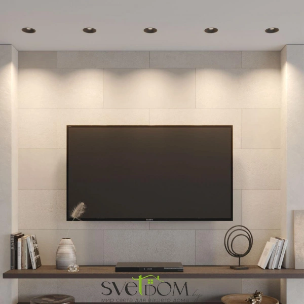 359855 WIR NT25 506 черный Светильник встраиваемый с переключателем цв. температуры IP20 LED 18W 220-240V 2700К\3200К\4000К NOVA