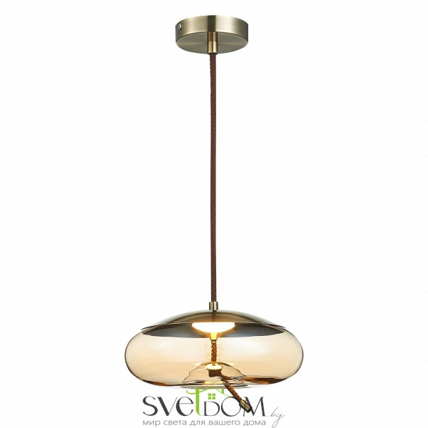 SL6108.303.01 Люстра подвесная ST-Luce Бронза/Янтарный LED 1*10W 3000K OZZIO