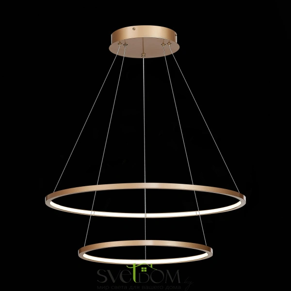 ST603.243.56 Светильник подвесной ST-Luce Золотистый/Белый LED 1*56W 4000K Подвесные светильники