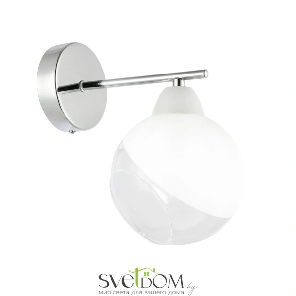SLE102701-01 Светильник настенный Хром/Прозрачный, Матовый никель E14 1*40W GIORTE