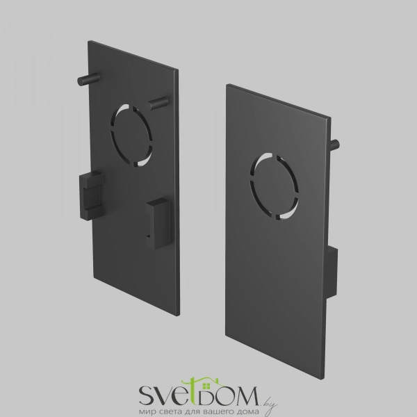 Заглушка торцевая 2 шт. Exility накладной черный TRA034EC-41B