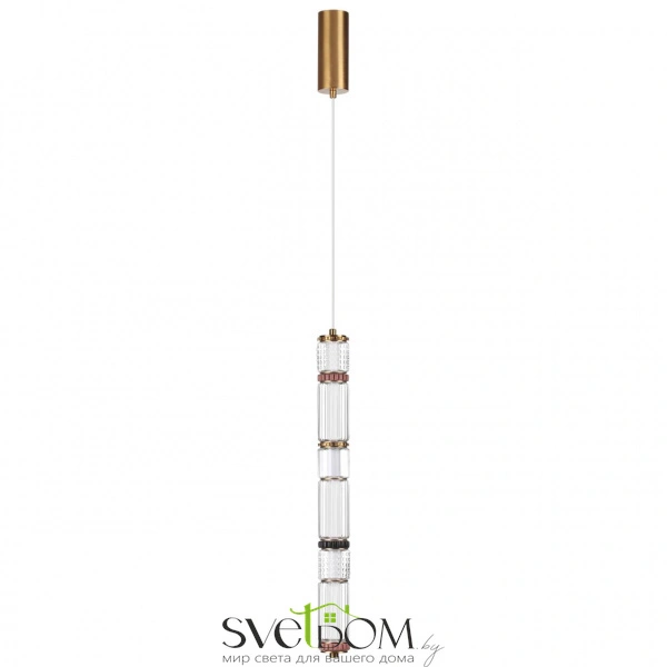 5455/18L L-VISION ODL_EX26 043 сатин.латунь/терракот/черный Подвес LED 22W 4000K COLLIER